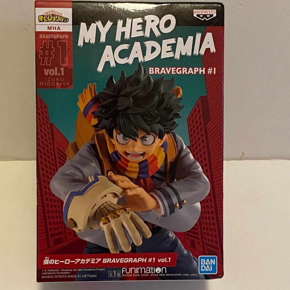 My Hero Academia Izuku Midoriya Bravegraph #1 Figure Uniform Banpresto